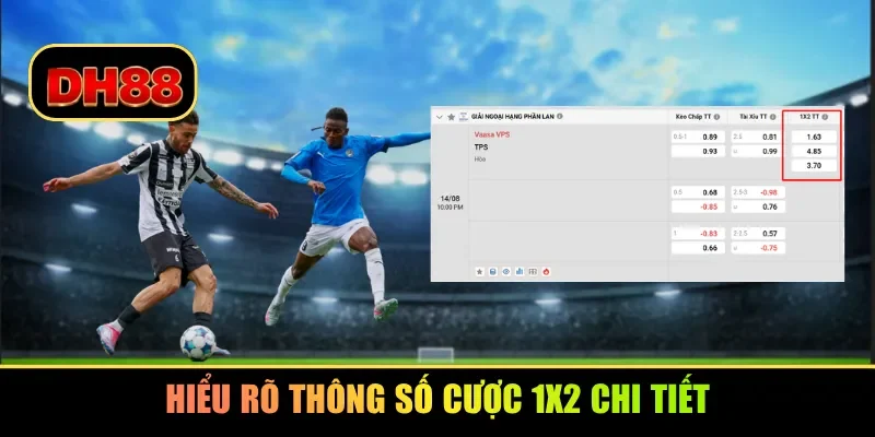 Hiểu rõ thông số cược 1x2 chi tiết